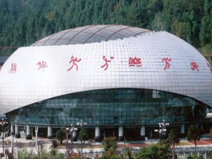 永州体育中心球形网架加工安装